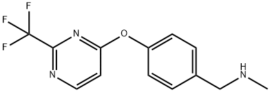 n-methyl-n-(4-{[2-(trifluoromethyl)pyrimidin-4-yl]oxy}benzyl)amine Struktur