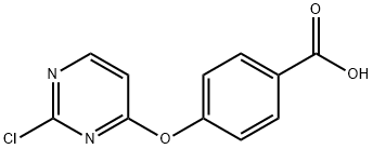 4-[(2-chloropyrimidin-4-yl)oxy]benzoic acid Struktur