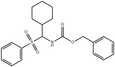 BENZYL N-[CYCLOHEXYL(PHENYLSULFONYL)METHYL]-CARBAMATE, 232598-56-0, 結(jié)構(gòu)式