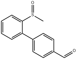 2'-(methylsulfinyl)[1,1'-biphenyl]-4-carbaldehyde Struktur