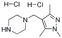 1-(1,3,5-Trimethyl-1H-pyrazol-4-ylmethyl)-piperazine dihydrochloride Struktur