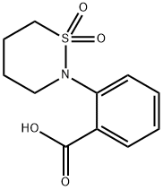 2-(1,1-Dioxido-1,2-thiazinan-2-yl)benzoic acid Struktur