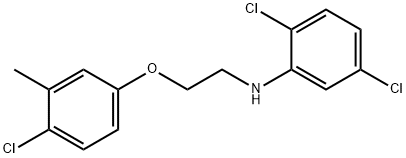 2,5-Dichloro-N-[2-(4-chloro-3-methylphenoxy)-ethyl]aniline Struktur