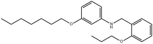 3-(Heptyloxy)-N-(2-propoxybenzyl)aniline Struktur