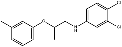 3,4-Dichloro-N-[2-(3-methylphenoxy)propyl]aniline Struktur