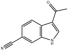 3-Acetyl-1H-indole-6-carbonitrile Struktur