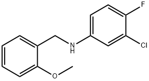 3-Chloro-4-fluoro-N-(2-methoxybenzyl)aniline Struktur