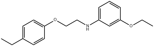 3-Ethoxy-N-[2-(4-ethylphenoxy)ethyl]aniline Struktur