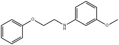 3-Methoxy-N-(2-phenoxyethyl)aniline Struktur