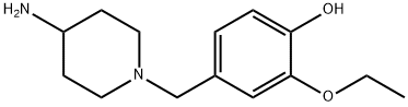 4-[(4-Aminopiperidin-1-yl)methyl]-2-ethoxyphenol Struktur