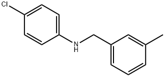 4-Chloro-N-(3-methylbenzyl)aniline Struktur