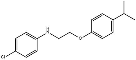 4-Chloro-N-[2-(4-isopropylphenoxy)ethyl]aniline Struktur