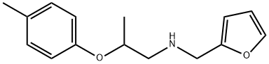 N-(2-Furylmethyl)-2-(4-methylphenoxy)-1-propanamine Struktur