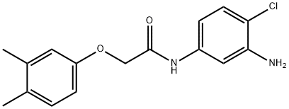 N-(3-Amino-4-chlorophenyl)-2-(3,4-dimethylphenoxy)acetamide Struktur