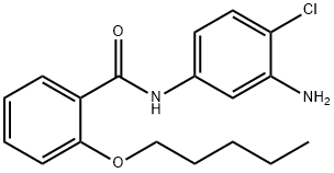 N-(3-Amino-4-chlorophenyl)-4-(pentyloxy)benzamide Struktur