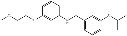 N-(3-Isopropoxybenzyl)-3-(2-methoxyethoxy)aniline Struktur