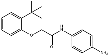 N-(4-Aminophenyl)-2-[2-(tert-butyl)phenoxy]-acetamide Struktur