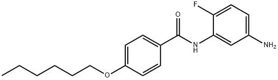 N-(5-Amino-2-fluorophenyl)-4-(hexyloxy)benzamide Struktur