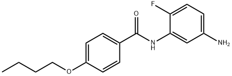 N-(5-Amino-2-fluorophenyl)-4-butoxybenzamide Struktur