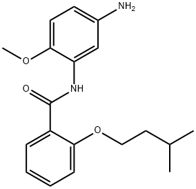 N-(5-Amino-2-methoxyphenyl)-2-(isopentyloxy)-benzamide Struktur