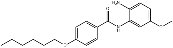 N-(5-Amino-2-methoxyphenyl)-4-(hexyloxy)benzamide Struktur