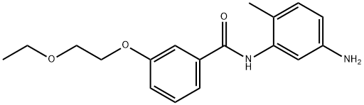 N-(5-Amino-2-methylphenyl)-3-(2-ethoxyethoxy)-benzamide Struktur