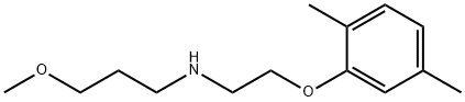 N-[2-(2,5-Dimethylphenoxy)ethyl]-3-methoxy-1-propanamine Struktur