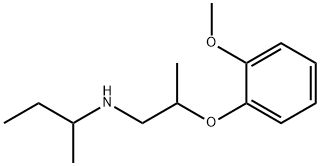 N-[2-(2-Methoxyphenoxy)propyl]-2-butanamine Struktur