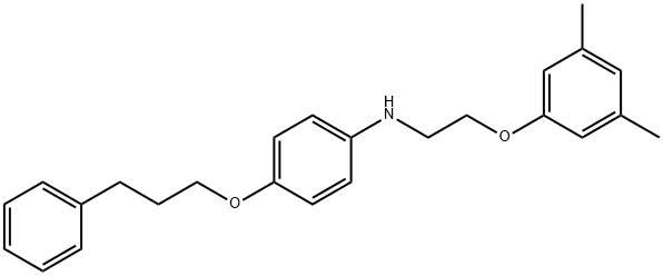 N-[2-(3,5-Dimethylphenoxy)ethyl]-4-(3-phenylpropoxy)aniline Struktur