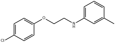 N-[2-(4-Chlorophenoxy)ethyl]-3-methylaniline Struktur