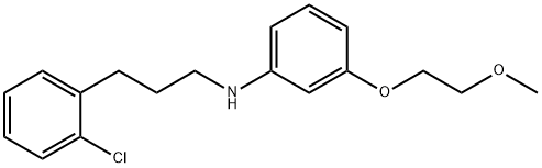 N-[3-(2-Chlorophenyl)propyl]-3-(2-methoxyethoxy)-aniline Struktur