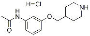 N-[3-(4-Piperidinylmethoxy)phenyl]acetamidehydrochloride Struktur