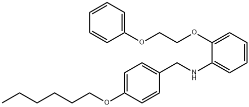 N-[4-(Hexyloxy)benzyl]-2-(2-phenoxyethoxy)aniline Struktur