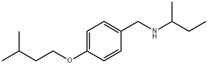 N-[4-(Isopentyloxy)benzyl]-2-butanamine Struktur