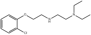 N1-[2-(2-chlorophenoxy)ethyl]-N2,N2-diethyl-1,2-ethanediamine Struktur