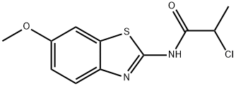 2-chloro-N-(6-methoxy-1,3-benzothiazol-2-yl)propanamide Struktur