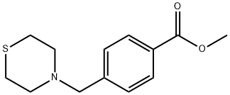 methyl 4-(thiomorpholin-4-ylmethyl)benzoate Struktur