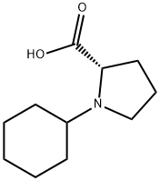 1-Cyclohexylpyrrolidine-2-carboxylic  acid Struktur