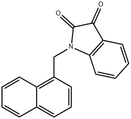 1-(1-naphthylmethyl)-1H-indole-2,3-dione Struktur