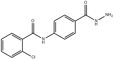 2-chloro-N-[4-(hydrazinocarbonyl)phenyl]benzamide Struktur