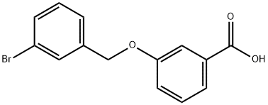 3-[(3-bromobenzyl)oxy]benzoic acid Struktur