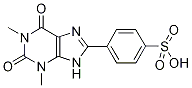 4-(1,3-dimethyl-2,6-dioxo-2,3,6,9-tetrahydro-1H-purin-8-yl)benzenesulfonic acid Struktur