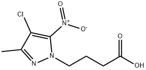 4-(4-chloro-3-methyl-5-nitro-1H-pyrazol-1-yl)butanoic acid Struktur