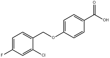 4-[(2-chloro-4-fluorobenzyl)oxy]benzoic acid Struktur