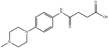 4-{[4-(4-methylpiperazin-1-yl)phenyl]amino}-4-oxobutanoic acid Struktur