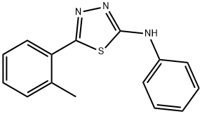 5-(2-methylphenyl)-N-phenyl-1,3,4-thiadiazol-2-amine Struktur