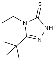 5-tert-butyl-4-ethyl-4H-1,2,4-triazole-3-thiol Struktur