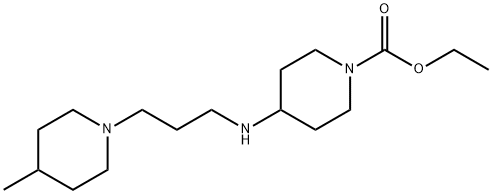 ethyl 4-{[3-(4-methylpiperidin-1-yl)propyl]amino}piperidine-1-carboxylate Struktur