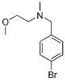 N-(4-bromobenzyl)-N-(2-methoxyethyl)-N-methylamine Struktur