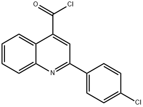 2-(4-chlorophenyl)quinoline-4-carbonyl chloride Struktur